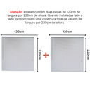 Ver imagem 2 de Persiana Pvc Trilho Metálico 240larg X 220alt (2 Pçs) - Branca