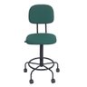 Cadeira Caixa Alta com Rodizios Rodinhas Atendimento Recepção Balcão Espuma Injetada Verde Popmov Ca - 2