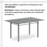 Conjunto de Mesa Retangular 140x75cm Tampo Granito Topázio 6 Cadeiras Lavínea - 8