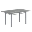 Ver imagem 4 de Conjunto de Mesa Retangular 140x75cm Tampo Granito Topázio 6 Cadeiras Lavínea Branco/Botanic Bege/Mart Pérola