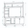 Estante Home Painel para Tv até 50 Polegadas 2 Portas Mali - 5