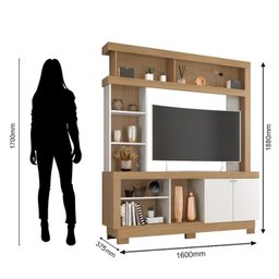Estante Home Painel para Tv até 50 Polegadas 2 Portas Mali - 4
