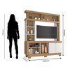 Estante Home Painel para Tv até 50 Polegadas 2 Portas Mali - 4