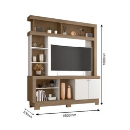 Estante Home Painel para Tv até 50 Polegadas 2 Portas Mali - 4