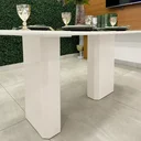 Ver imagem 4 de Mesa de Jantar Orgânica Cora 135x90cm Base Duplo Off White Personal Art Design