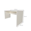 Ver imagem 5 de Escrivaninha Mesa Escritório com Gaveteiro e Prateleira 120cm Branco