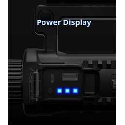 Lanterna holofote Super P70 recarregável Usb - 9
