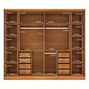 Ver imagem 5 de Guarda Roupa Casal 6 Portas 8 Gavetas Puxador MDF 270cm com Espelho Portugal Espresso Móveis