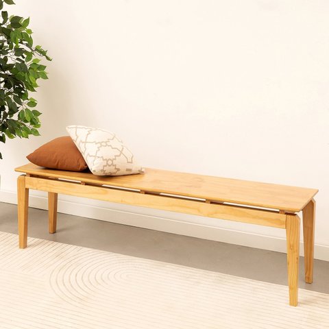 Banco 3 Lugares 135cm Madeira Maciça Seiva CabeCasa MadeiraOriginals