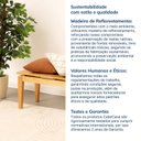 Ver mais imagens de Banco 3 Lugares 135cm Madeira Maciça Seiva CabeCasa MadeiraOriginals