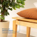 Ver imagem 4 de Banco 3 Lugares 135cm Madeira Maciça Seiva CabeCasa MadeiraOriginals