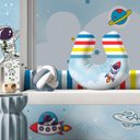 Ver imagem 3 de Almofada de Amamentação Travesseiro Astronauta Foguete