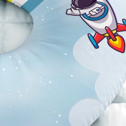 Almofada de Amamentação Travesseiro Astronauta Foguete - 2