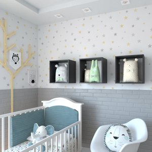 Conjunto 3 Nichos para Quarto Infantil