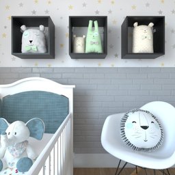 Conjunto 3 Nichos para Quarto Infantil - 7