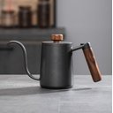 Ver imagem 1 de Chaleira Aço Inox Preto Bico Fino com Termômetro 550ml - Ilc