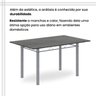 Conjunto de Mesa Retangular 140x75cm Tampo Ardósia Indiano 6 Cadeiras Lavínea - 8