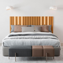 Ver imagem 1 de Cabeceira Violeta para Cama Casal com LED Ripada Nature