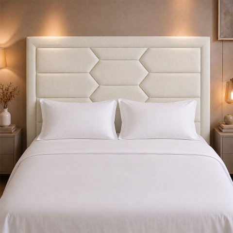 Cabeceira para Cama Box King 215cm Kauai Facto Off White - Sallar Home
