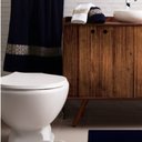 Ver imagem 2 de Jogo de Toalhas de Banho Algodão 5 Peças Completo Aslan Sonhare Sultan Marinho e Branco