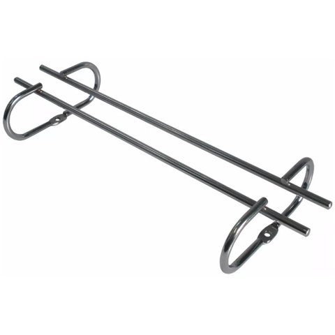 5 Suportes Organizador de Armário Porta Taças Cromado 35cm