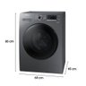 Lava e Seca 11 Kg Samsung Inox com 12 Programas de Lavagem WD11A4453BX 127v - 5