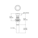 Ver imagem 4 de Válvula de Escoamento Kohler Click G7/8 Edição Limitada com Ladrão Preta Fosca