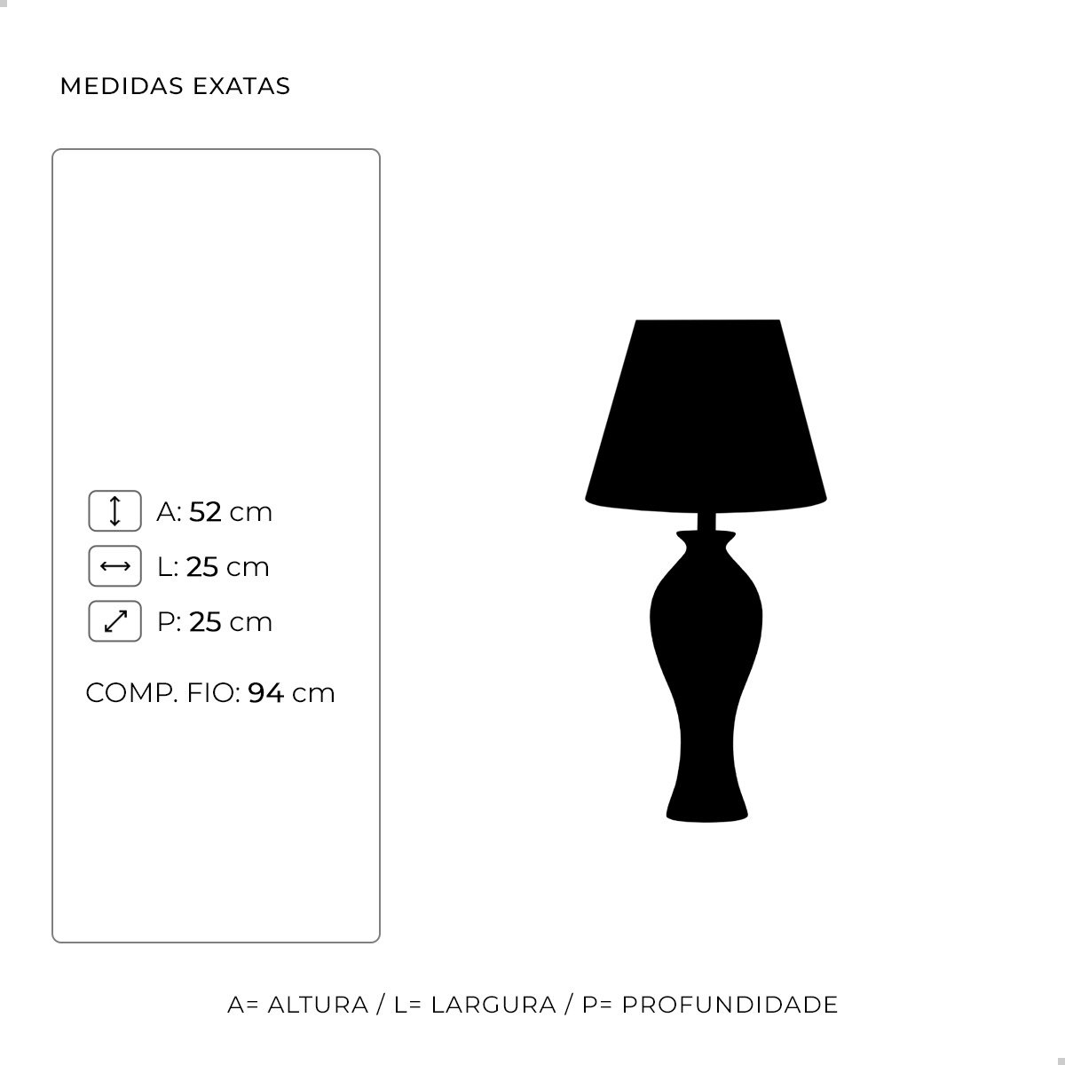 Abajur de Cerâmica Decorativo de Quarto Califórnia Cinza Fosco com Cúpula de Tecido - 3