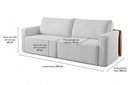 Ver imagem 4 de Sofá-Cama Retrátil 250cm Austin