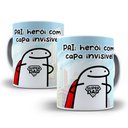 Ver imagem 1 de Caneca Flork de Porcelana Pai Heroi com Capa Invisivel