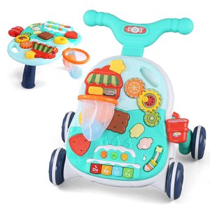 Andador Didatico de Empurrar Infantil 2 em 1 Meninos - Baby Style