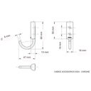 Ver imagem 2 de Kit 2 Cabidesde Latão 1 Gancho Idea Docol