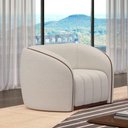 Ver imagem 1 de Poltrona Decorativa Em Linho Arnod Larbelle