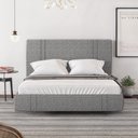 Ver imagem 2 de Cama Queen Flutuante 158cm com Cabeceira Romana Linho