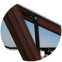 Ver imagem 4 de Maxim-Ar Alumínio 80 x 60 c/Band Confort V.Refl.Mix Corten Brimak