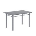 Ver imagem 4 de Conjunto de Mesa Retangular 120x75cm Tampo Granito Ocre 4 Cadeiras Lavínea Branco/Preto Floral/Mart Pérola