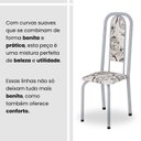 Ver imagem 7 de Conjunto de Mesa Retangular 120x75cm Tampo Granito Ocre 4 Cadeiras Lavínea