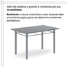Conjunto de Mesa Retangular 120x75cm Tampo Granito Ocre 4 Cadeiras Lavínea - 8