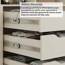 Ver imagem 6 de Guarda-Roupa 2 Portas com Pé e Espelho Interno de Correr 269cm 100% MDF Diamantina Espresso Móveis Bege/Off White/Grafiatto