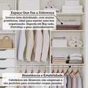 Ver mais imagens de Guarda-Roupa 2 Portas com Pé e Espelho Interno de Correr 269cm 100% MDF Diamantina Espresso Móveis Bege/Off White/Grafiatto