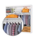 Ver imagem 6 de Guarda-roupa Casal Mondo 6 Portas 4 Gavetas com Espelho Branco/cinamomo - Pnr Móveis