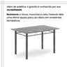 Conjunto de Mesa Retangular 120x75cm Tampo Granito Topázio 4 Cadeiras Lavínea - 8