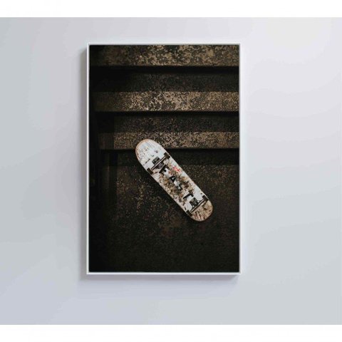 Quadro Skate Street 60x40 Cm Vidro Impresso