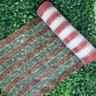 Kit 2 Telas Decorativa Fita Natal Malha Tule Listras Vermelho e Branco 26cm X 5 Metros – Magizi - 2