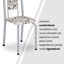 Ver imagem 6 de Conjunto de Mesa Retangular 120x75cm Tampo Granito Topázio 4 Cadeiras Lavínea Branco/Arabesco/Mart Pérola