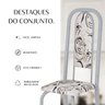 Conjunto de Mesa Retangular 120x75cm Tampo Granito Topázio 4 Cadeiras Lavínea - 13