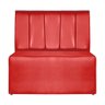 Sofá Booth 2,0m Lanchonete Pizzaria Restaurante Vermelho - 1