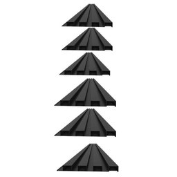 Painel Ripado de Pvc 6 Barras de 2,70m X 0,15cm Venda em (2,43m²) - 5 Painel Ripado de Pvc 6 Barras de 2,70m X 0,15cm Venda em (2,43m²) - 5