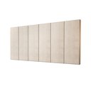 Ver imagem 2 de Cabeceira Painel Estofada Cama King 1,95 - Bege