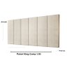 Cabeceira Painel Estofada Cama King 1,95 - Bege - 3